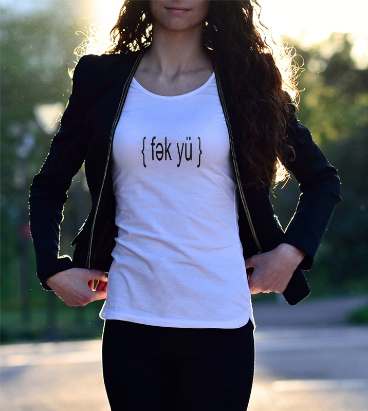 { fək yü }Statement Shirt