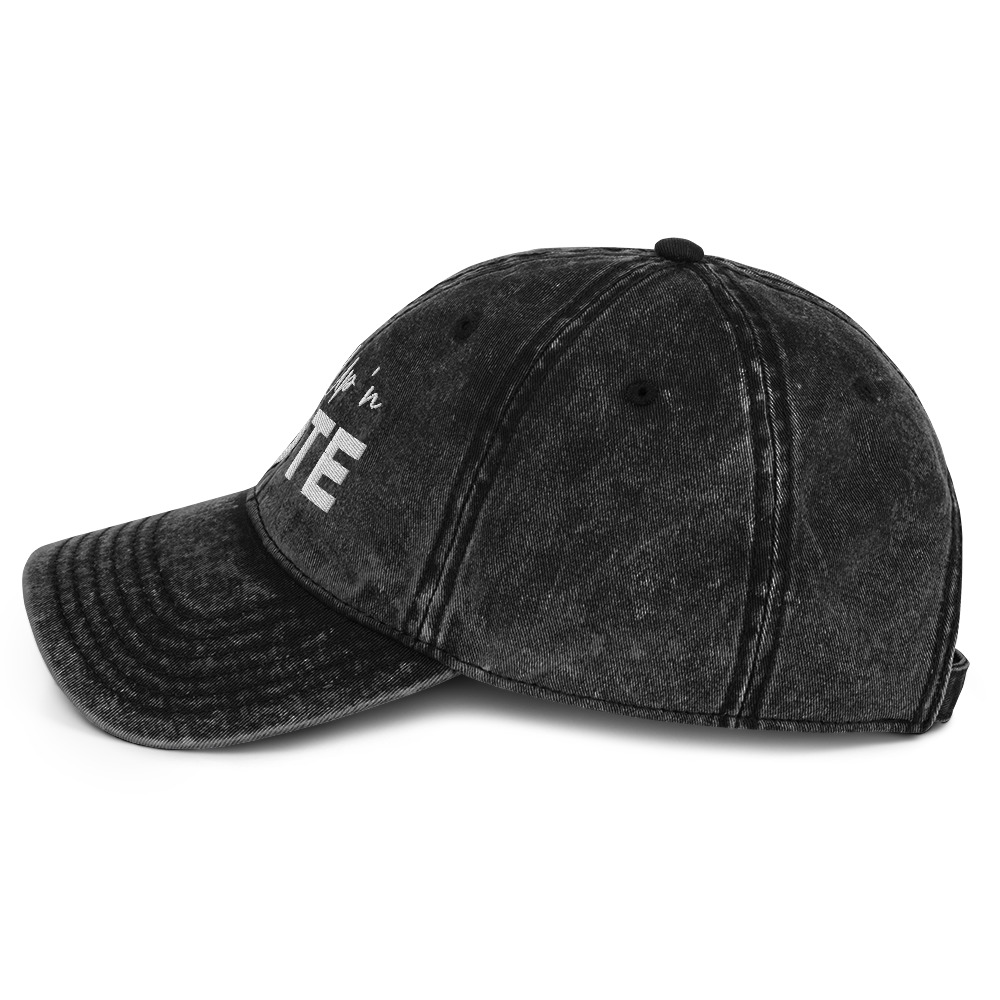 ShutUp 'n Vote Vintage Cotton Twill Cap - Image 3